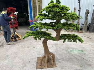 أشجار صناعية كبيرة، شجرة صنوبر حمراء للحدائق والديكور الخارجي، نباتات اصطناعية داخلية خضراء كبيرة - Product Image 4