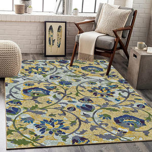 Tapis rectangulaire rétro résistant aux taches pour salon, chambre, bureau, entrée, balcon SBT - Product Image 2