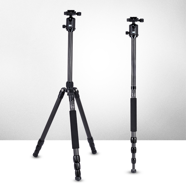 YuSen Professional Heavy-Duty Carbon Fiber Video Camera Tripod Stand New Design for Mobile Phone Live Video Shooting & Travel