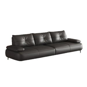Conjunto de Sofás de Oficina Ekintop, Moderno y Minimalista, de Cuero Genuino, Muebles de Recepción para Sala de Estar, Combinación con Mesa de Centro - Product Image 4