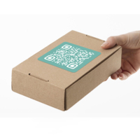 Etiquetas Adhesivas de Código QR Promocionales, Holográficas, Impermeables, de Plástico, con Logotipo Personalizado de Alta Calidad
