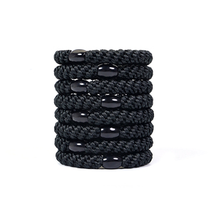 Coletero coreano colorido y grueso con purpurina, banda elástica para el cabello - Product Image 5