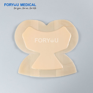 Pansement en mousse de silicone avec bordure auto-adhésive 10*10cm Formes personnalisées pour les brûlures de 1ère et 2ème degré Soins des plaies - Product Image 3