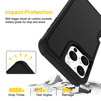 Coque de téléphone IVYMAX en TPU+PC pour iPhone 14 15 16 Pro Max, protection triple intégrale, vente directe, offre spéciale