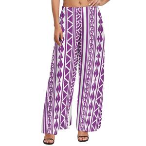 Pantalon Palazzo à imprimé Tribal polynésien, taille haute, ample, jambes larges, Long, <span class=keywords><strong>Melanesia</strong></span>, surdimensionné, pour femmes, nouvelle collection - Product Image 1