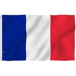 Gros Polyester Tissu Durable 3x5ft Stock National FR Bleu Blanc Rouge Bannière Grande Taille Français <span class=keywords><strong>France</strong></span> Drapeau - Product Image 1