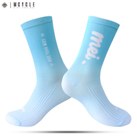 MCYCLE Chaussettes de cyclisme sublimées 3D Chaussettes unisexes en tricot absorbant la sueur et respectueuses de l'environnement
