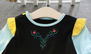 Halloween Children's <strong>Frozen</strong> Anna Princess <strong>Dress</strong>, Autumn Girls' Baby Short-sleeved <strong>Dress</strong> - Product Image 4