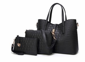 Printemps 2023 ensemble de sacs en cuir synthétique pliable sac à main de luxe avec logo personnalisé - Product Image 3