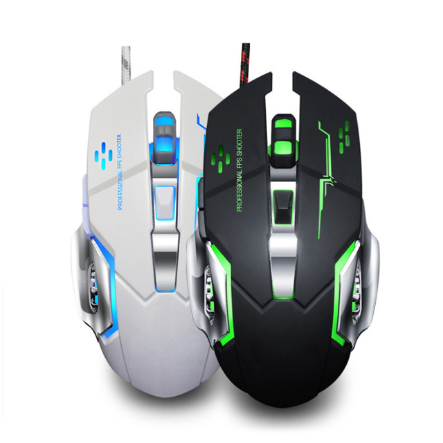 Mechanical Wired Gaming Mouse USB DPI Adjustable 6 Buttons Ergonomic Design Optical Gamer Mouse