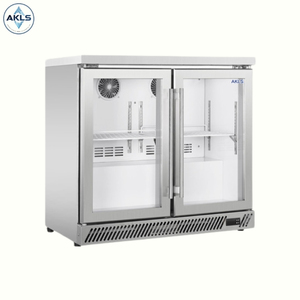 <span class=keywords><strong>Réfrigérateur</strong></span> <span class=keywords><strong>sous</strong></span> comptoir à double porte en acier inoxydable Mini bar Vitrine réfrigérée Comptoir de bar <span class=keywords><strong>Réfrigérateur</strong></span> à bière en bouteille - Product Image 1