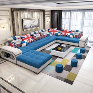<strong>U</strong> Shape Sofa <strong>Living</strong> Room Furniture Fabric Modular <strong>U</strong> Shaped Sofa - Product Image 1