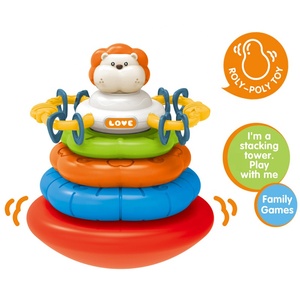 Jouet sensoriel d'empilage d'animaux mignons avec effets sonores - Jouet éducatif <span class=keywords><strong>Montessori</strong></span> en plastique pour bébés de <span class=keywords><strong>6</strong></span> <span class=keywords><strong>mois</strong></span> et plus - Product Image 4
