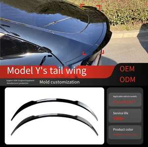 Aplicable a <span class=keywords><strong>2020</strong></span> + Tesla modelo Y ala trasera ala superior alerón fijo pegatina de coche modificación transfronteriza - Product Image 2