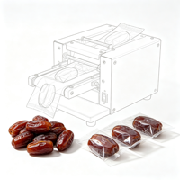 Automatische horizontale kussenverpakkingsmachine voor gedroogde dadels, flowpacker geschikt voor kleine fabrieken voor het verpakken van dadelfruit