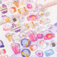 Autocollants 3D mignons en forme de bulles, imperméables, pour enfants, scrapbooking, journal, bouteille d'eau, coque de téléphone