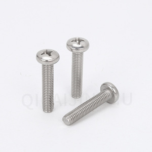 304 Stainless Steel Pan Head Phillips Machine <b>Screws</b> <b>M3</b> M4 M5 M6 DIN GB818 Sink Head A4-70 2B Surface Finish - Product Image 2
