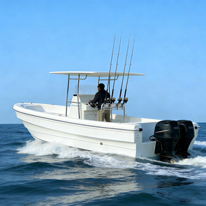 Bateau de pêche à console centrale en PRV de 7 m/23 pi, bateau d'île pour usage commercial avec T-Top et accessoires de pêche - Product Image 6