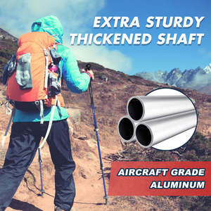 Bastones de Senderismo de Corcho Modernos de Grado Profesional con Alta Relación Calidad-Precio, Diseño Portátil con Bloqueo Rápido 2.0, Capacidad de 200 lb - Product Image 2