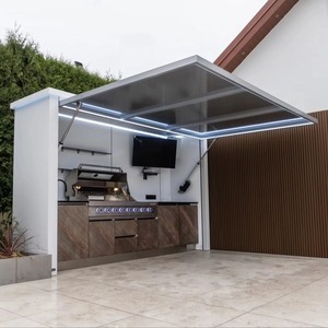 NICOCABINET Cuisine d'extérieur en acier inoxydable haut de gamme personnalisable avec barbecue intégré Idéal pour les garden-parties - Product Image 2