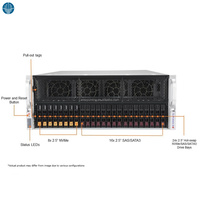 Serveur GPU Super-micr0 S-Y-S 420GP TNR 4U pour l'IA, prend en charge jusqu'à 10 GPU NVID1A H-100 ou A-100 PCIe avec double processeur Intel Xeon de 3e génération