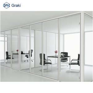 <span class=keywords><strong>Cloison</strong></span> vitrée sans cadre Panorama, système 108 mm, écologique, absorption acoustique 45 dB+, pour bureau moderne - Product Image 6