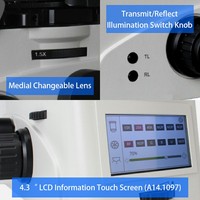 Inverted Digital Biological & Metallurgical Microscope with Fluorescence for Medical Detection High Definition 360 Rotatable