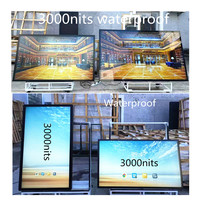 Televisor Inteligente para Exteriores 4K Android con WiFi, Resistente al Agua, 3000 Nits, Legible Bajo la Luz Solar, para Tiendas y Señalización, Tamaños de 55 a 98 Pulgadas