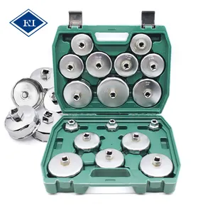 17pcs Automotive Cylinder Cap Type Oil Filter Wrench Removing Tools Sets