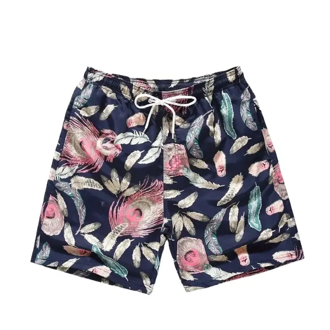 Pantalones cortos de playa de verano para hombre, Shorts de playa estampados, de secado rápido