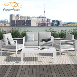 Ensemble <span class=keywords><strong>de</strong></span> canapés d'extérieur en aluminium moderne meubles <span class=keywords><strong>de</strong></span> <span class=keywords><strong>jardin</strong></span> étanche terrasse patio ensemble <span class=keywords><strong>de</strong></span> canapés sectionnels pour Village Courtayrd - Product Image 3