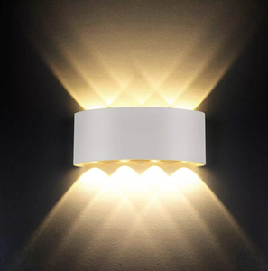 Applique murale extérieure LED moderne en forme de cylindre, en alliage d'aluminium, éclairage haut et bas, blanc chaud 2700K, pour jardin et maison - Product Image 5