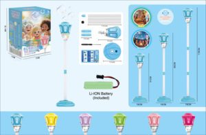 Macchina per <span class=keywords><strong>Bolle</strong></span> di Sapone LED Unisex a Forma di Lampione da Giardino, Elettrica, in Plastica, Include Batteria, per Feste all'Aperto, Regalo per Bambini - Product Image 4