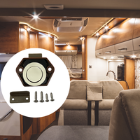 Prix compétitif Mini bouton de verrouillage sans clé nickelé RV 20mm loquet de tiroir pour camping-car caravane bateau camping-car