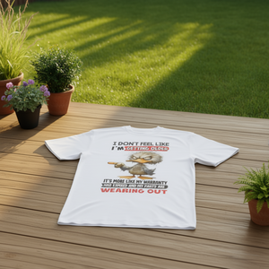 T-shirt à manches longues avec motif canard humoristique « Je ne me sens pas vieillir » - Product Image 3
