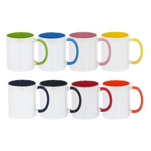 Taza de agua publicitaria con logotipo personalizado de Color sólido de 11oz, Taza de cerámica de Color con caja, taza de café de Material de PC de barril recto para regalos - Product Image 4