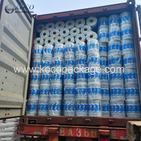 Film HDPE blanc laiteux KOCO pour l'emballage de bière, champagne, eau minérale, tequila, jus, impression en héliogravure, sacs recyclables de qualité alimentaire