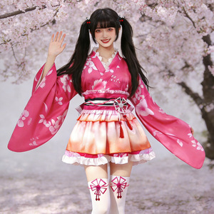 Kimono japonais pour tous les membres de l'<span class=keywords><strong>Anime</strong></span> Love Live Summer Festival Yukata Awakening Maki Hanon Eri Pure Land Otaku Dance - Product Image 1