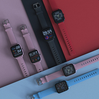 Günstiger Telefonanruf Herzfrequenz Smartwatch GT168 mit Blutdruck Bluts auer stoff Nachricht Erinnerung Smartwatch