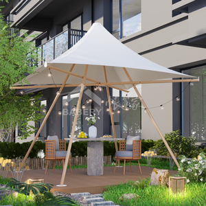 Parapluie d'extérieur <span class=keywords><strong>3m</strong></span> x <span class=keywords><strong>3m</strong></span> Tipitent Aluminium PVC pour balcon Restaurant Utilisation directe Fabricant Chaise d'extérieur Restaurant Parapluie - Product Image 6