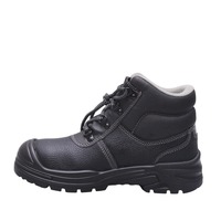 Sepatu Kerja Safety Steel Toe Hitam Custom Hang Tag Langsung dari Pabrik untuk Pekerja Industri Bengkel