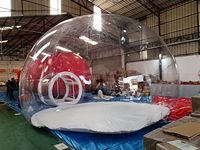 Domo de Cristal Transparente para Exteriores de 3m/4m de Diámetro, Carpa Inflable Tipo Burbuja, Habitación de Globos en Venta