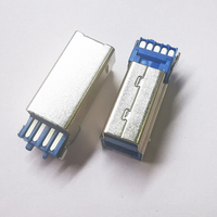 Conectores Usb Mini, conector hembra Micro usb 3,0, 9 pines, tipo de ángulo