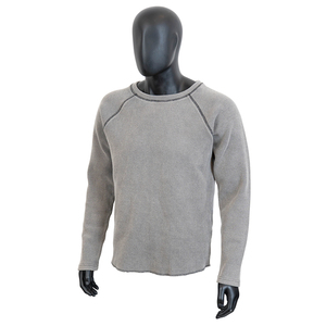 TOPSHOW <span class=keywords><strong>T</strong></span>-<span class=keywords><strong>Shirt</strong></span> da <span class=keywords><strong>Uomo</strong></span> in Cotone a Nido d'Ape con Orlo Grezzo, Maniche Raglan, Maniche Lunghe, Bordi Tagliati, <span class=keywords><strong>T</strong></span>-<span class=keywords><strong>Shirt</strong></span> Neutra all'Ingrosso - Product Image 1