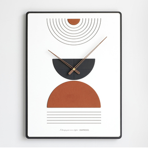 Emitdoog Đồng Hồ Treo Tường Kích Thước Lớn Bằng Gỗ Thiết Kế Nguyên Bản Đồng Hồ Vẽ Tranh Nghệ Thuật Treo Tường Đồng Hồ Hiện Đại Trang Trí Phòng Khách Cho Nhật Bản - Product Image 5