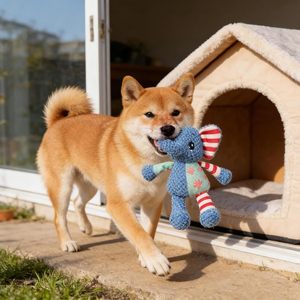 Wholesale Dinosaur Dog Toy Set in Stock Soft <b>Plush</b> Animal Chew Toys for OEM ODM Retail Packaging Orders Bulk Supply - Product Image 3