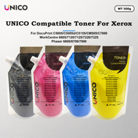 Poudre de toner compatible UNICO 006R01457 006R01464 006R01463 006R01462 pour Xerox WorkCentre 7120 7125 7220 7225 K CMY Toner couleur
