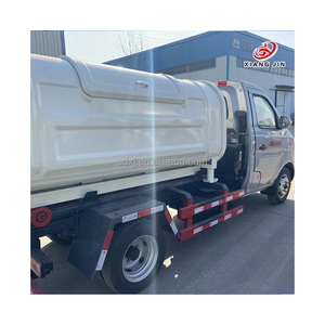 Camión de basura de <span class=keywords><strong>gancho</strong></span> usado Contenedor cerrado Compatible <span class=keywords><strong>con</strong></span> brazo hidráulico Carga rápida - Product Image 1