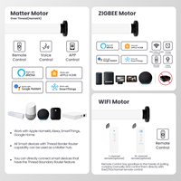 Stores enrouleurs zébrés occultants motorisés intelligents sans fil, double couche jour et nuit, sans perçage ni outils, pour fenêtres