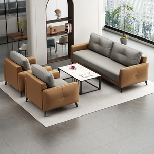 Juego de muebles de oficina ejecutivos modernos de lujo sofá de cuero comercial para el hogar Oficina apartamento sala de estar dormitorio - Product Image 2